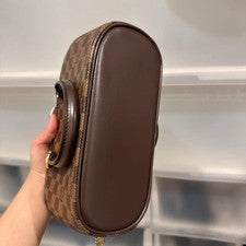 LOUIS VUITTON Damier Salia Mini Handbag Brown Damier Canvas #QYKDQ6