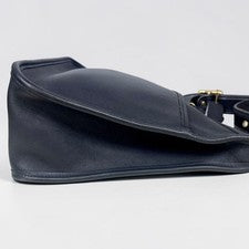 Old Coach Shoulder Bag, Black Leather, 9966 #QY9G1G