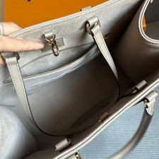 LOUIS VUITTON Grey Tote Bag OnTheGo Monogram #QYL1YM