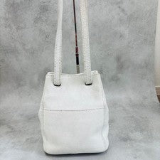 COACH Old Coach Shoulder Bag 2-Way Leather White #QYKL5F