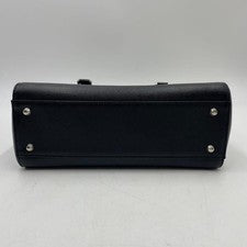 Burberry Nova Check Handbag, Black Saffiano Leather #QYJIGX