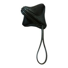 ISSEY MIYAKE 3D Pleated Triangle Bag, Black #QYAJX1