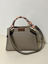 FENDI Peekaboo Medium Dove Grey Greige #QYAYRB