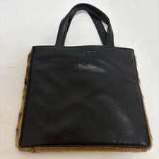 Classic LOEWE calfskin leopard print tote bag #QY08HO