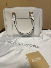 MICHAEL KORS White Leather Handbag with Shoulder Strap #QYCOL3