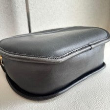 Old Coach Shoulder Bag, Black, Made in USA, Leather #QYJY92