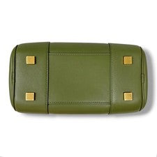 Loewe Amazona 19 Square Handbag, Avocado Green Leather, Women's #QY9OMV