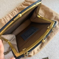 OLD COACH Madion Kisslock Chain Shoulder Bag #QYIO08