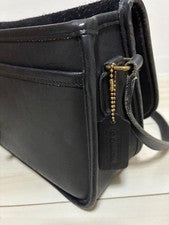 Old Coach Shoulder Bag 9790 Black Turnlock #QY8DLN