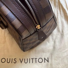 LOUIS VUITTON Damier Duomo handbag with padlock and key #QY3P0R