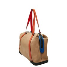 Christian Louboutin Damon Boston Bag/Tote Bag in Beige, Orange, and Mult #QY37S7