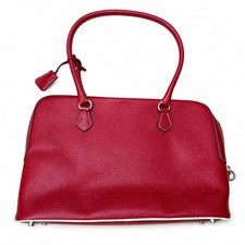 PRADA Prada Leather Handbag Tote Bag Red Key #QY3WRK
