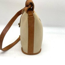 USA-made COACH Old Coach beige genuine leather shoulder bag ✧ #QY609I
