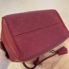 LOUIS VUITTON Empreinte Leather Handbag Pink withDust Bag Roppongi Store #QYH5BV