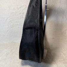PRADA Triangle Logo One-Shoulder Hobo Testament Nylon #QYGB8P