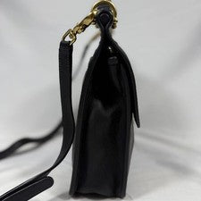 Old Coach Willis 2-way Shoulder Bag with Turnlock, Black #QY90TU