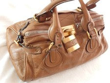 Chloé Paddington Brown Handbag with Lock #QY7J6F