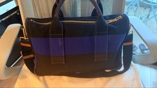 PRADA black and purple striped handbag Canvas Women #QY1YDQ