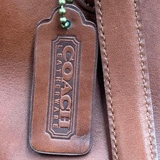 OLD Coach Tote Shoulder Bag 2WAY Brown #QYAAWE