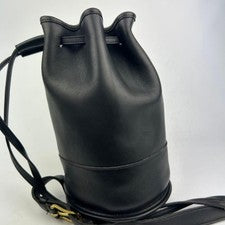 Coach Old Coach Shoulder Bag, Drawstring, Leather, Black, 9984 #QY3FZN
