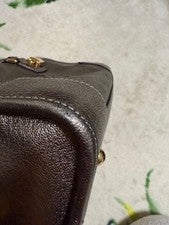 LOEWE Amazona 28 Silver Leather Handbag Hawaii Gold HW Tag Key #QYDBU4