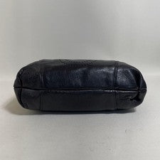 2605-153 Ferragamo Handbag, Leather, Black, Gancini #QY8MES