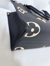 LOUIS VUITTON OnTheGo PM Monogram Empreinte Bicolor Black #QY5SIZ