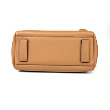 Versace La Medusa 2-way handbag, genuine leather, camel color. #QY9P1M