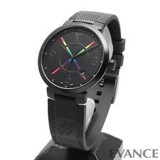 Weekly Special: LOUIS VUITTON Tambour Slim Rainbow QA113 Black Men's Wat #QYCFMJ