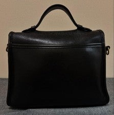 COACH Old Coach 9870 Turnlock Leather 2-Way Bag, Black #QYJIKZ