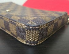 LOUIS VUITTON Damier Chain Shoulder Bag #QYEU4Q