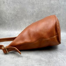 COACH Bucket Shoulder Bag 9085 Brown Leather #QYF8D6