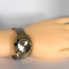 Working RADO Balboa V Cut Glass Date Gold Color Automatic #QY42XL