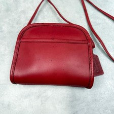 Old Coach Shoulder Bag, Made in USA, Charm, Leather, Red, 9017 #QY3NUG