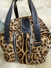 Dolce & Gabbana Leopard Pony Hair Leather Handbag #QY3W6O