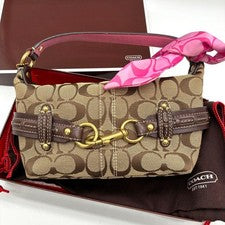 Coach Hobo One-Shoulder Accessory Pouch Bandana Pink #QY7JOE