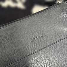 LOEWE Handbag Black Leather Classic Anagram Women #QYBM71
