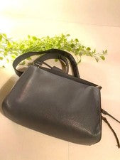 FENDI Selleria Ray Handbag 2-way Blue Gray #QYABOL
