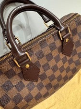 LOUIS VUITTON Damier Canvas Handbag Speedy 25 Women #QY4PZ8