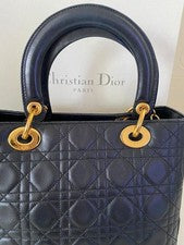 Christian Dior Lady Dior Lambskin Two-Way Bag #QY9WG2