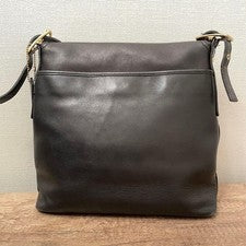 OLD COACH 9829 Black Leather Shoulder Bag #QYJXWW