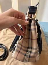 BURBERRY Nova Check 2-Way Handbag #QYGQPG