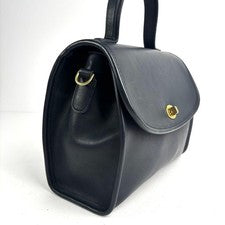 OLD COACH Coach 2-way Shoulder Bag Leather Dark Navy 9977 #QY1Y6O