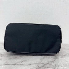 PRADA Prada Nylon Leather Black Pouch Handbag #QY7PY7