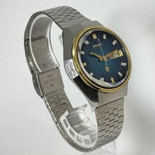 1973 Seiko 38 Quartz, Navy Blue Cut Glass #QY2D9S