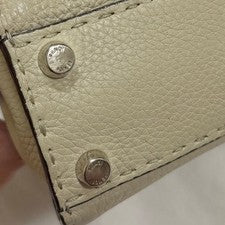 FENDI Selleria Mini Peekaboo (Still in shape) Gray Leather #QYEDFM