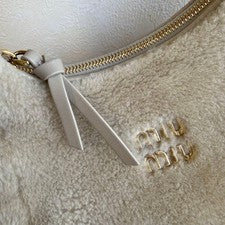 Miu Miu Shearling 2-Way Handbag #QY0WL9