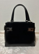 Salvatore Ferragamo handbag, black, made in Italy. #QYCGGU