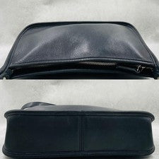 Old Coach One-Shoulder Bag, Black Leather, 9071 #QYJIQ2