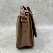 Old Coach Shoulder Bag, Leather, Black, Turnlock #QYG3DF